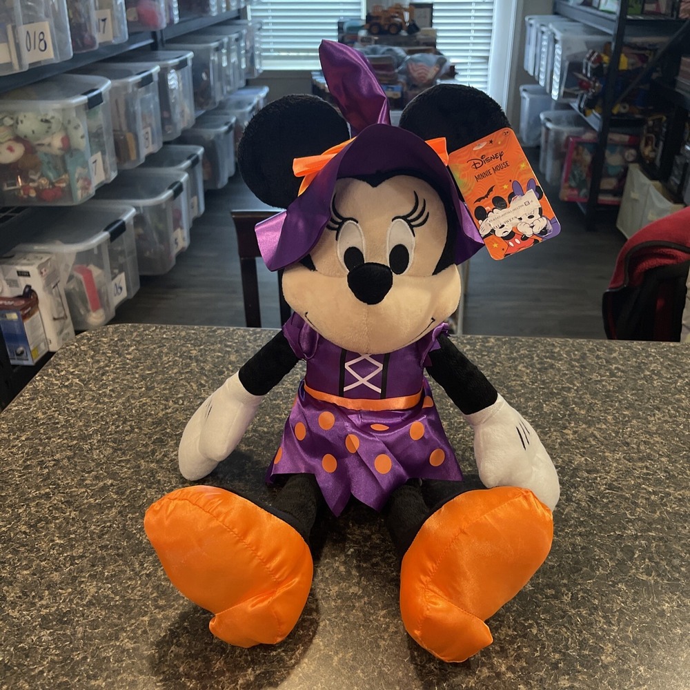 Just Play‎ 2022 Disney Minnie Mouse Halloween Witch Outfit Plush #026